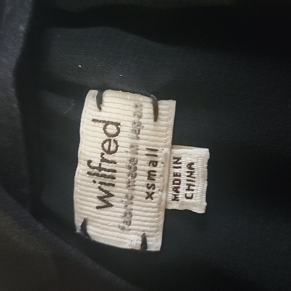 Aritzia Wilfred Sabine Wrap Front black Mini Dress Size XS Cocktail Dress - Picture 10 of 10